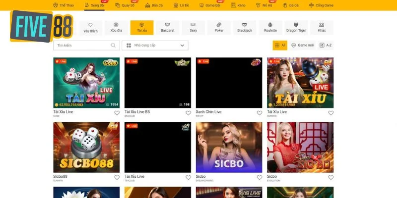 Cách tham gia Tài Xỉu Live tại Five88 cho tân binh