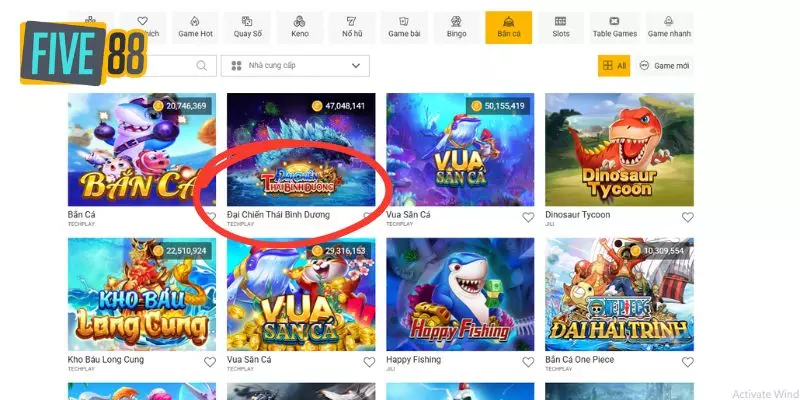 Giới thiệu về tựa game Đại Chiến Thái Bình Dương Five88