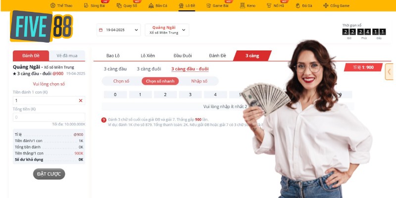 Lô 3 càng là hình thức dự đoán chính xác dãy 3 số từ kết quả xổ số