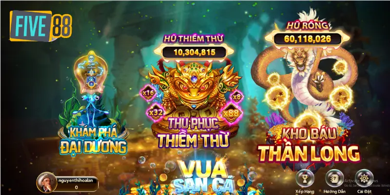 Ưu điểm nổi bật khi tham gia bắn cá tại Five88